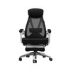 黑白调电脑椅 家用可躺午睡人体工学椅HDNY077转椅 舒适久坐办公椅 商品缩略图8