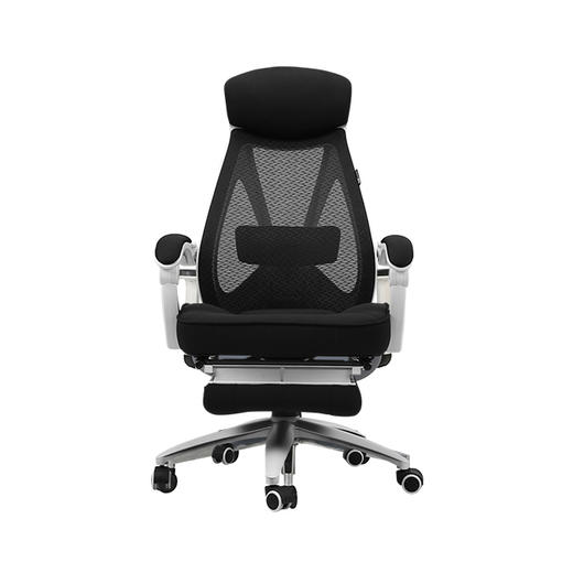 黑白调电脑椅 家用可躺午睡人体工学椅HDNY077转椅 舒适久坐办公椅 商品图8