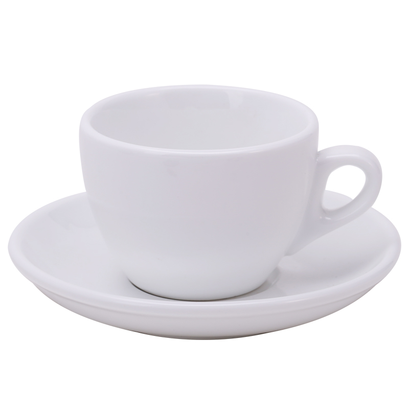 【器具】古典系列 标准cappuccino咖啡杯套装白色180毫升 double latte套装300毫升