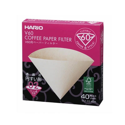 【器具】HARIO哈里欧无漂白102咖啡滤纸（1-4人份）手冲咖啡V60滴漏式 商品图2
