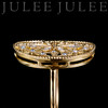 JULEE JULEE 茱莉茱莉 鸢尾花18k黄金钻石戒指 古典镂空 食指女戒 商品缩略图3
