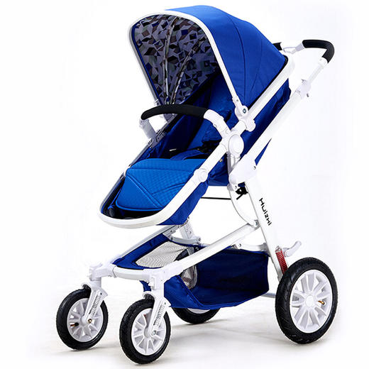 荟智卡宴hc888-j163兰色婴儿手推车