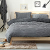 【天竺棉四件套】天竺棉针织棉全棉四件套 纯色无印床单简约条纹纯棉被套床笠 商品缩略图5