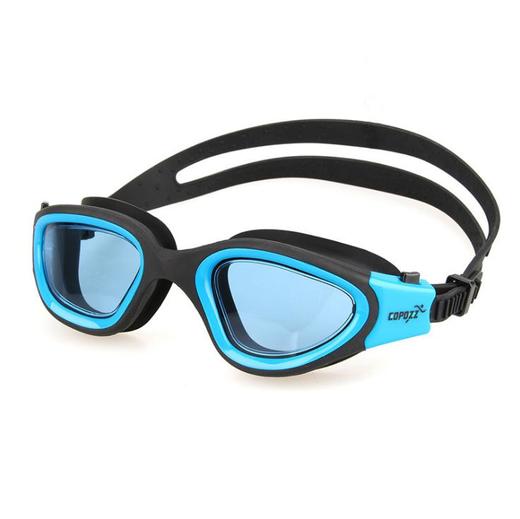 【航海用品】。copozz专业高清防雾防水大框游泳眼镜电镀平光眼镜成人男女士 商品图5
