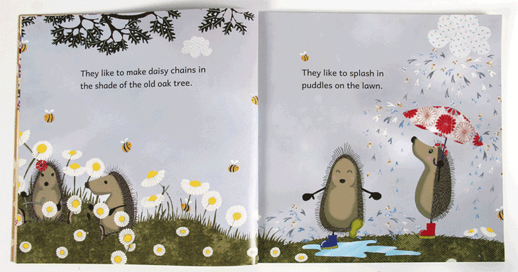 36岁hedgehugs刺猬的抱抱英文原版绘本儿童宝宝睡前故事亲子阅读书籍