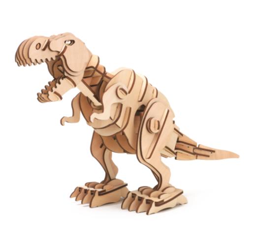 【robotime】木质3d立体拼图声控恐龙