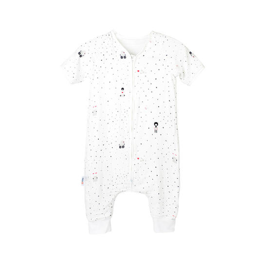 zolitt婴儿秋季款棉儿童四层纱布分腿睡袋新生儿宝宝防踢被连袖 商品图1