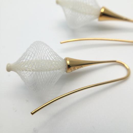 北京仓｜Vlum-Volubiles Crème-冰雪白 耳环［法国设计师］ 商品图1