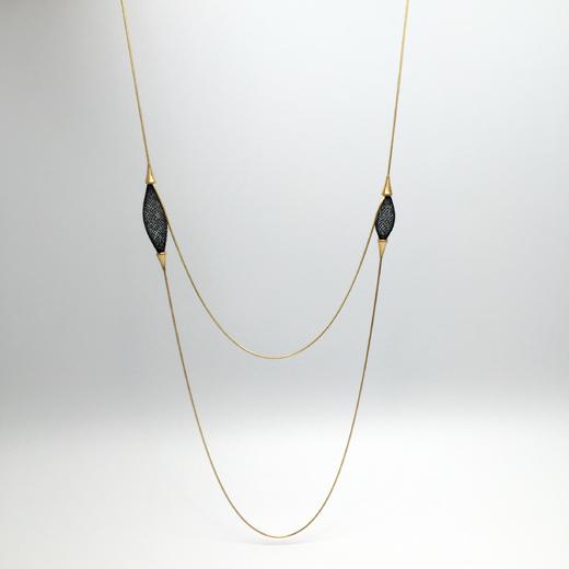 北京仓｜Vlum-Pampille-Canbone 暗夜黑 项链［法国设计师］ 商品图0