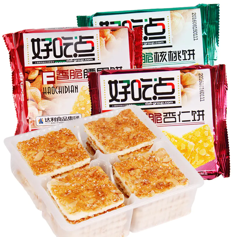 三个种类 达利园好吃点香脆饼108g 香脆腰果饼 香脆核桃饼 香脆杏仁饼 饼干面包