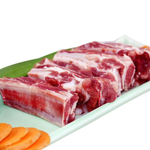 彩虹雨  散养黑猪肉 肋排350g  京津冀满百包邮 商品图2
