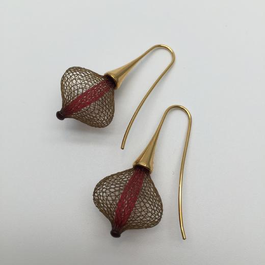 北京仓｜Vlum-Volubiles Grenat-石榴红 耳环［法国设计师］ 商品图0
