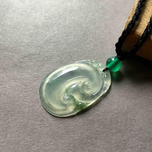 冰种晴水飘花翡翠如意 商品图3