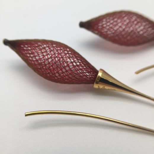 北京仓｜Vlum-Epineuse Grenat-石榴红 耳环［法国设计师］ 商品图2