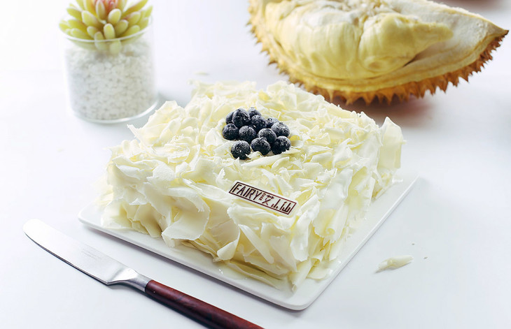 榴莲飘飘丨floating durian - 艾小仙cake法式蛋糕