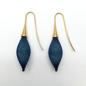 北京仓｜Vlum-Epineuses-Paon 孔雀蓝 耳环［法国设计师］
