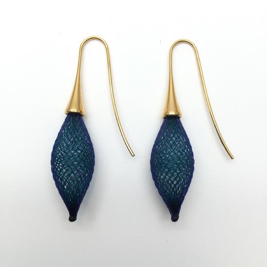 北京仓｜Vlum-Epineuses-Paon 孔雀蓝 耳环［法国设计师］ 商品图0
