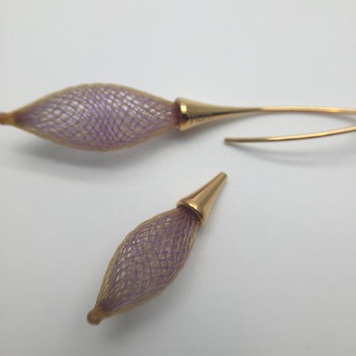 北京仓｜Vlum-Bourgeons Parme-朦胧紫 耳环［法国设计师］ 商品图1