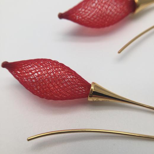 北京仓｜Vlum-Epineuse-Frambuise 树莓红 耳环［法国设计师］ 商品图1