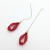 北京仓｜Vlum-Petale-Framboise 石榴红 耳线［法国设计师］ 商品缩略图0