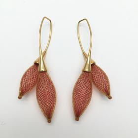 北京仓｜Vlum-Bourgeons-Sanguine 洋红 耳环［法国设计师］