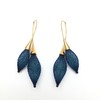 北京仓｜Vlum-Bourgeons-Paon 孔雀蓝 耳环［法国设计师］ 商品缩略图0