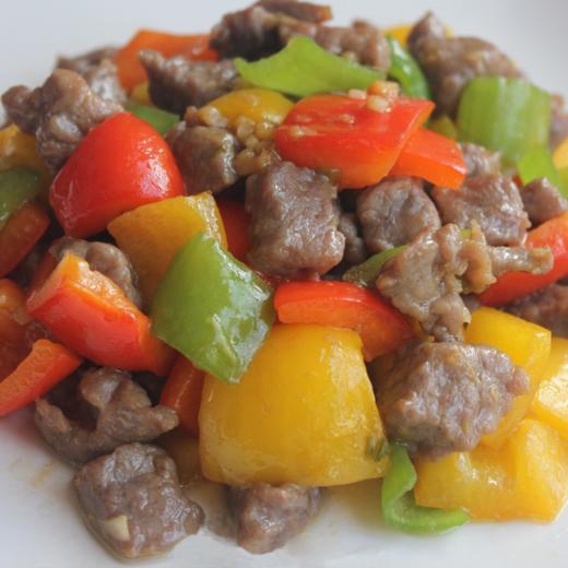 彩椒炒牛肉