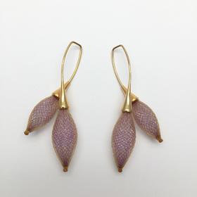 北京仓｜Vlum-Bourgeons Parme-朦胧紫 耳环［法国设计师］