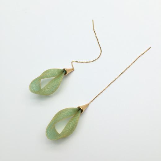 北京仓｜Vlum-Petale Vert d'eau-碧水绿 耳线［法国设计师］ 商品图1