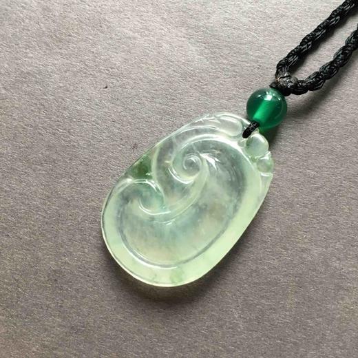 冰种晴水飘花翡翠如意 商品图5