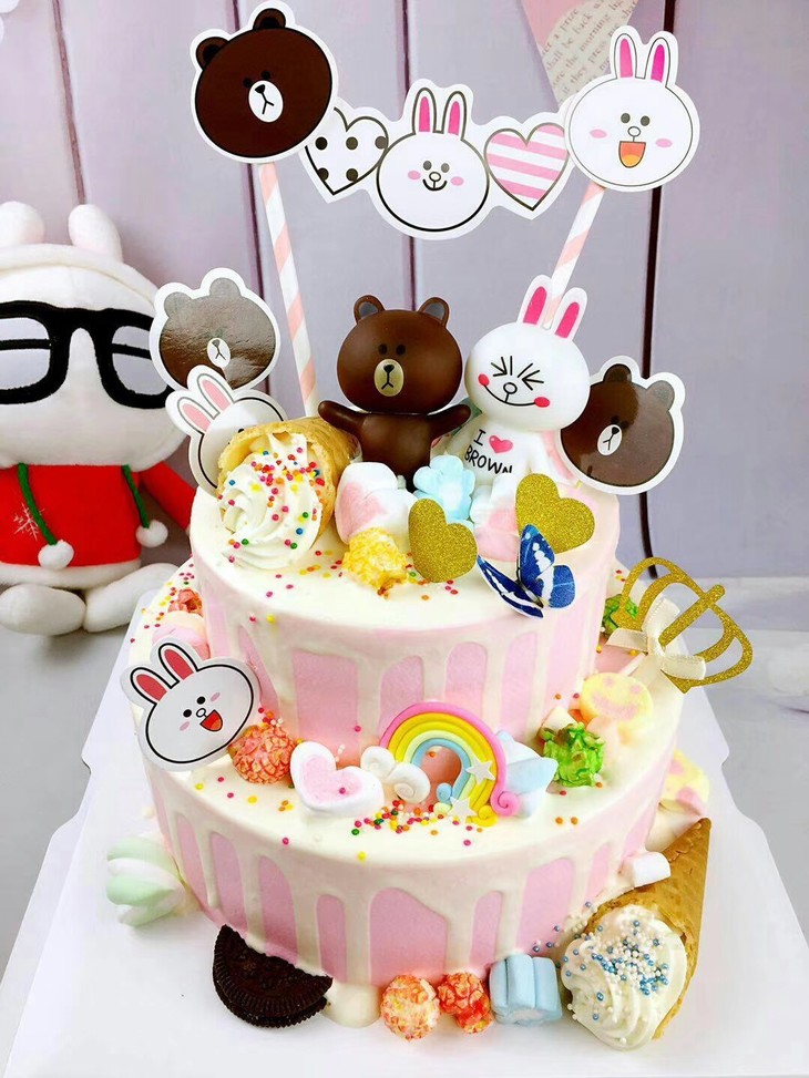 布朗熊可妮兔(进口天然动物奶油) - 欧品蛋糕opincake