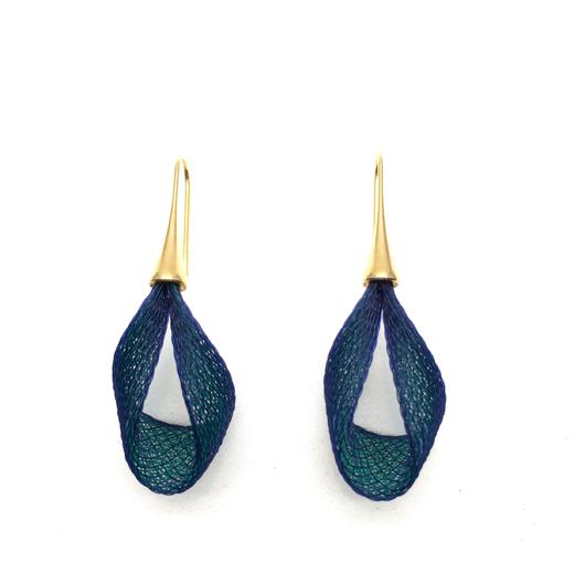 北京仓｜Vlum-Petale-Paon 孔雀蓝 耳环［法国设计师］ 商品图0