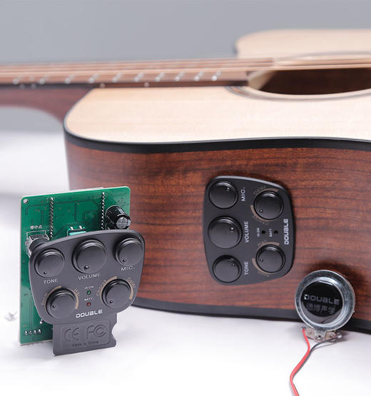double同频加震共振木吉他拾音器果木浪子只有拾音器不带吉他如需吉他