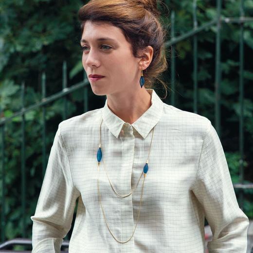 北京仓｜Vlum-Pampille-Bleu Rois 皇家蓝 项链［法国设计师］ 商品图0