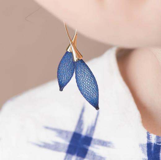 北京仓｜Vlum-Bourgeons-Bleu Rois 皇家蓝 耳环［法国设计师］ 商品图0