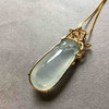 高冰种厚庄翡翠福瓜18k黄金钻石镶嵌 商品缩略图4