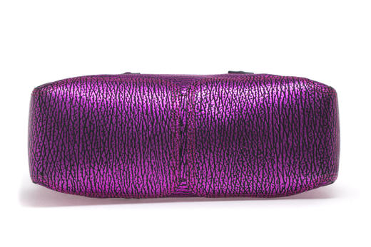 1 phillip lim 菲利林 pashli 经典电光紫色牛皮手提袋 带肩带 528218