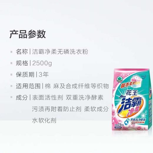 洁霸净柔洗衣粉2.5千克 商品图2