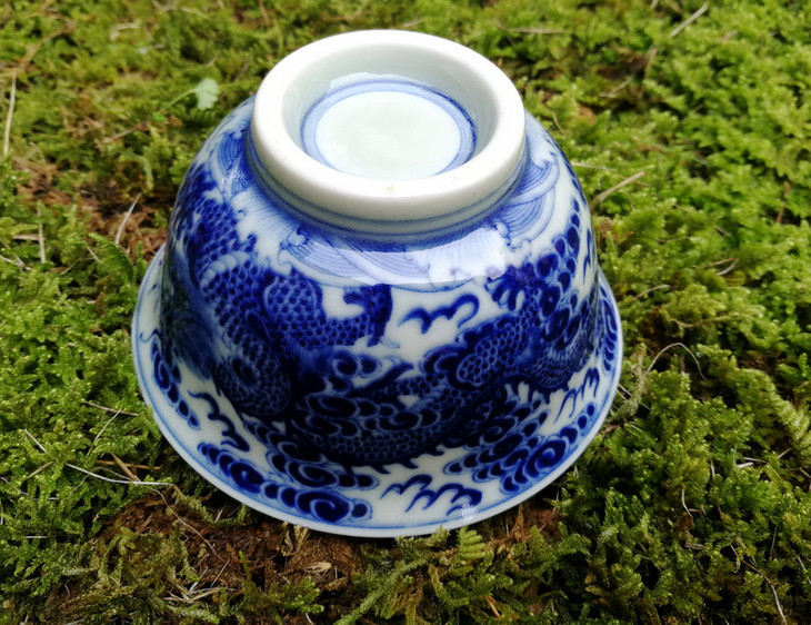 景德镇老字号柴窑出品 宋家山窑柴烧 青花茶杯/茶器 柴烧难得 精品难