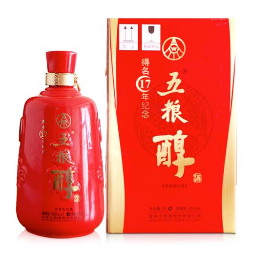 50度五粮醇得名17周年纪念酒3000ml（2012年老酒）单瓶 商品图0