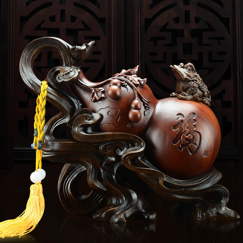 【招财福禄】中式树脂招财镇宅葫芦摆件