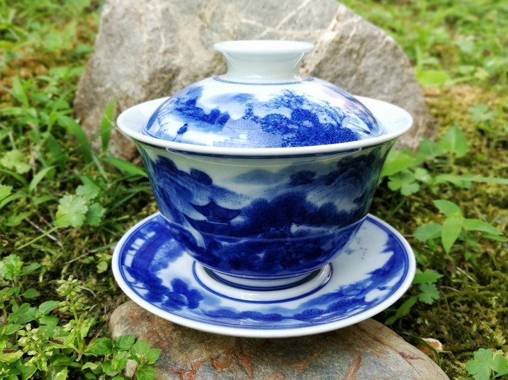 景德镇老字号柴窑出品 宋家山窑柴烧 青花茶杯/茶器 柴烧难得 精品难