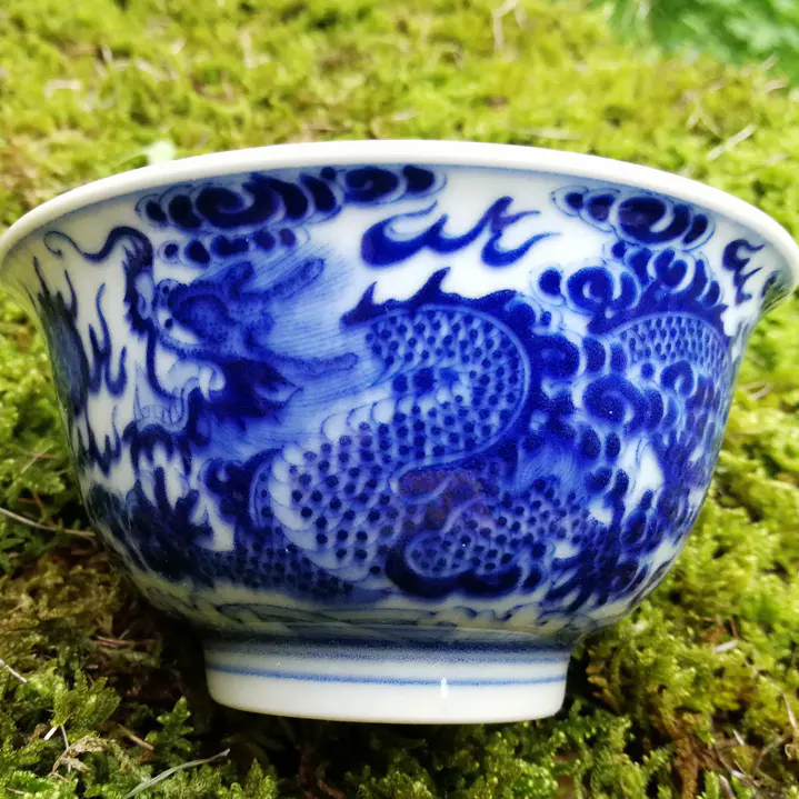 景德镇老字号柴窑出品 宋家山窑柴烧 青花茶杯/茶器 柴烧难得 精品难