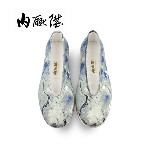 内联升情侣系列男女手工单鞋千层底元口/海元口水墨鞋8103A/8206A 商品图5