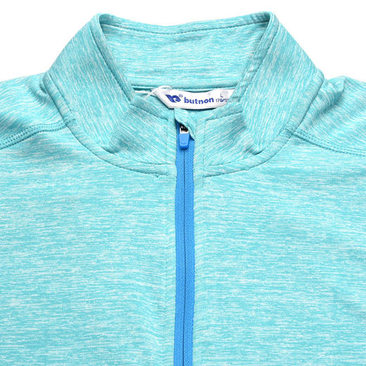 8157巴特侬 夏季新品速干运动t恤男短袖 立领拉链快干T恤网孔透气时尚运动服 商品图3