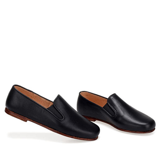 内联升男鞋手工单鞋皮纹底巾舌时尚休闲鞋7119A/7119G 商品图3