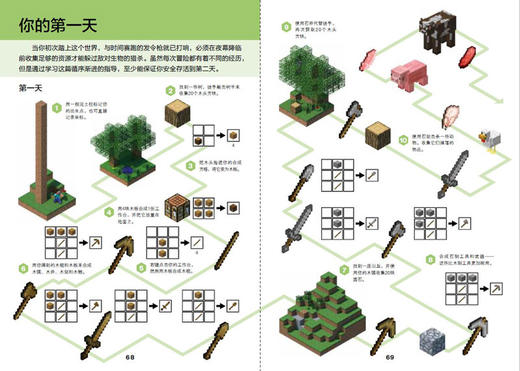 我的视界探索指南 7-10岁 《我的世界》官方专题攻略全速来袭！详细介绍游戏中的生物特点和生存技巧，为你探索世界保驾护航！ 商品图2