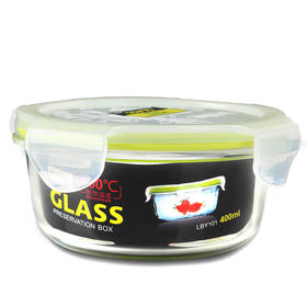 乐亿多玻璃保鲜盒400ml