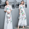 中国民族风牡丹刺绣显瘦改良气质连衣裙 货号RXF8065 商品缩略图2