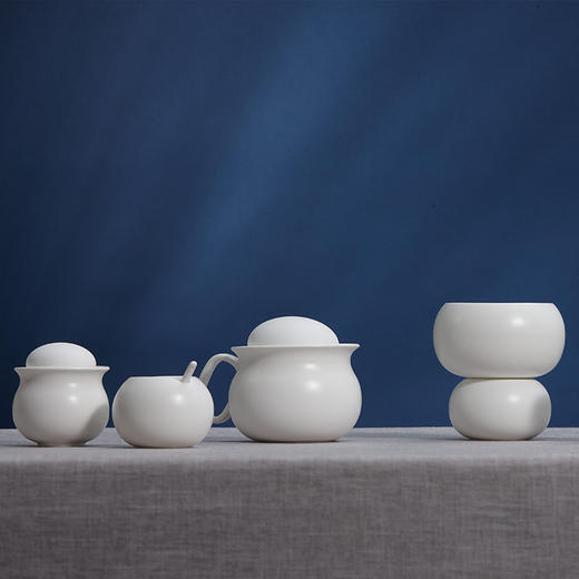哲品 佐藤大设计卵石系列高骨瓷创意现代手冲咖啡器皿套装 商品图3
